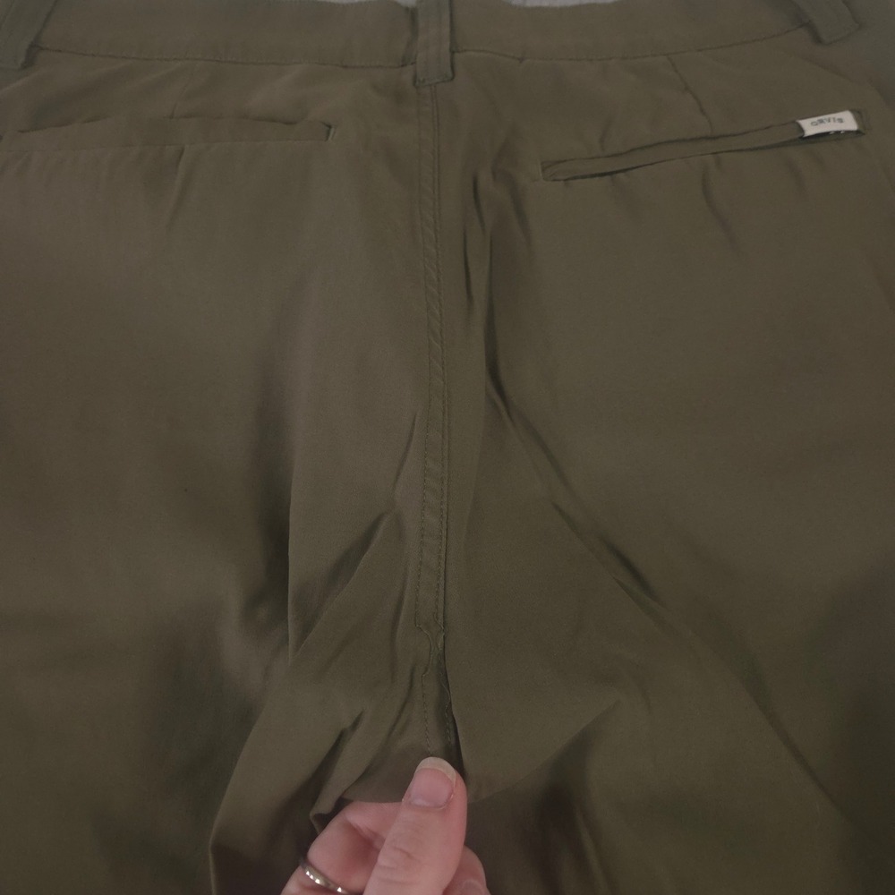 Orvis Pants Mens 34x30 Olive Green Straight Leg Nylon Stretch Tech Hiking Travel - Picture 11 of 14